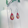 Boucles d’oreilles fleur de Pensée - Nirisaya