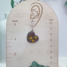 Boucles d’oreilles fleur de Mimosa – Nirisaya