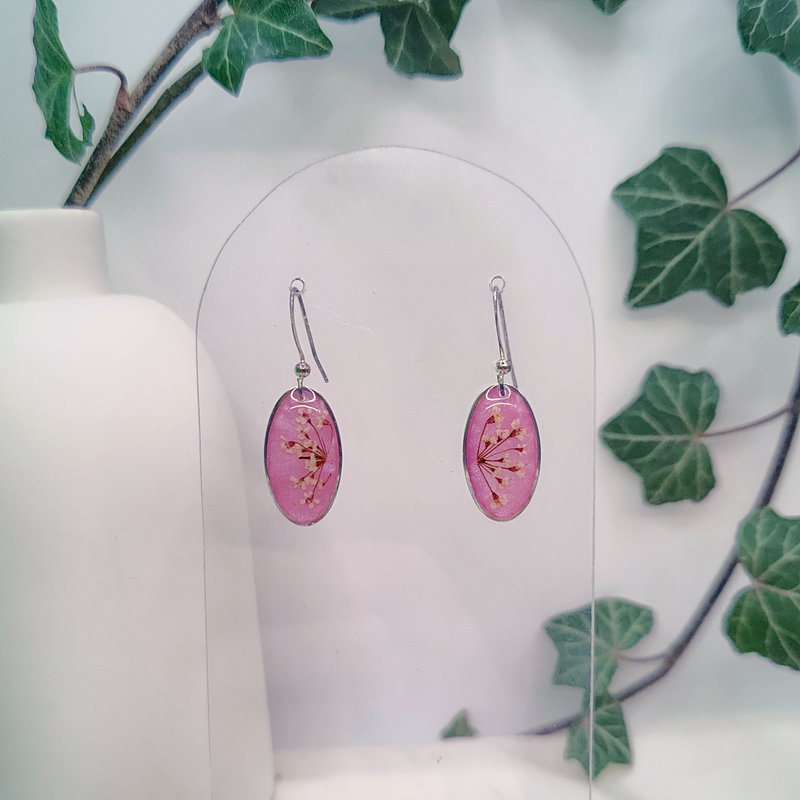 Boucles d’oreilles fleur de Cerfeuil – Nirisaya