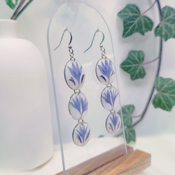 Boucles d’oreilles fleur de Bleuet – Nirisaya
